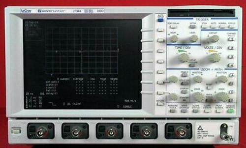 Lecroy Lt344 Oscilloscope, 500 Mhz, 4 Channels, Dso, 500Ms/S