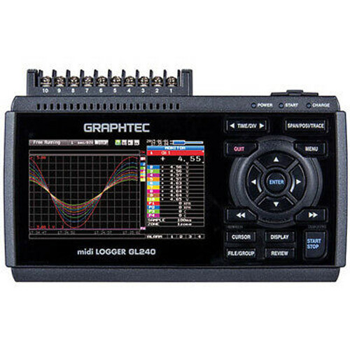 Graphtec Gl-240 Compact Standalone 10-Channel Datalogger