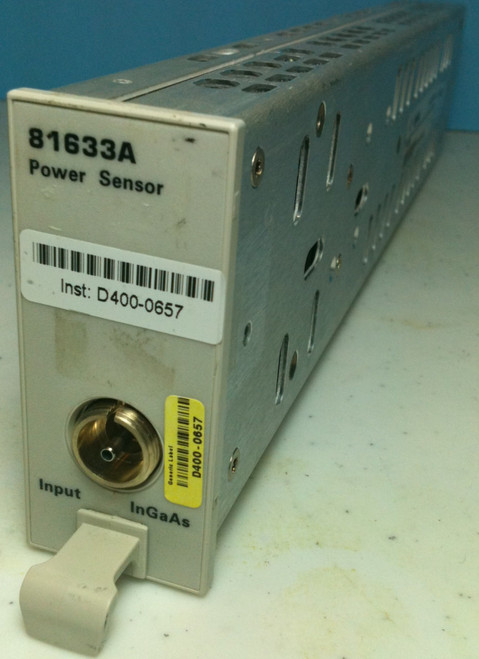 Used Agilent 81633A optical power Sensor for 8163A  8164A  - Product Image