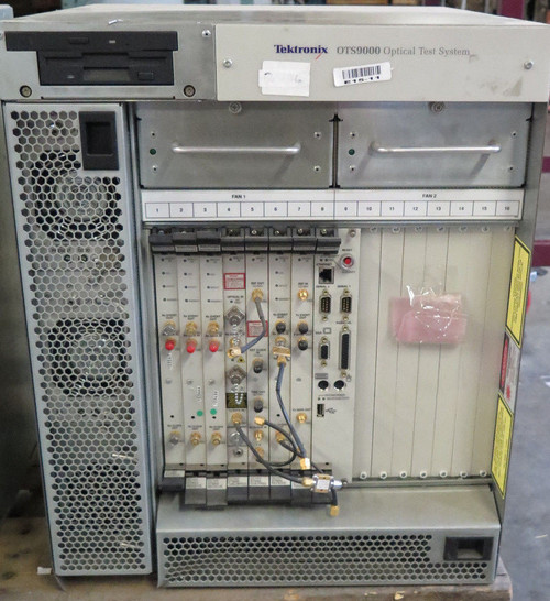 Used Tektronix OTS9000 Test System w OC192STM64 TXRX Optics, Recieve, CLKTRIG,CPU - Product Image