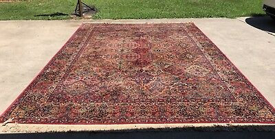 10' X 14' Karastan 100% Wool Pile Rug, Made In The Usa