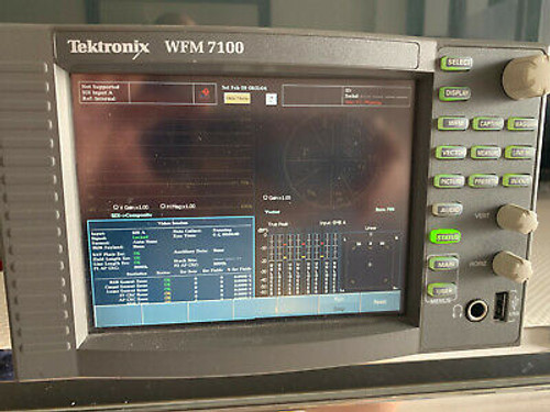 Tektronix Wfm 7100 Waveform Monitor Opt: Hd Sd Ds 100