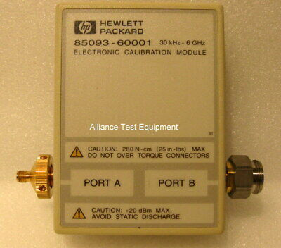 Agilent / Hp 85093A, Ecal Module (85093-60001), 6 Mo Warranty