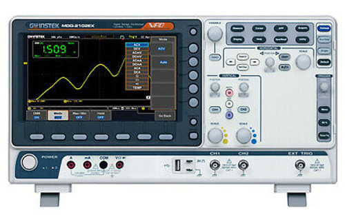 Gw Instek Mdo-2074Ex 70Mhz Oscilloscope 4 Ch Dso Spectrum Analyzer 25Mhz Awg Dmm