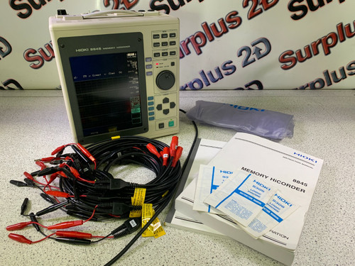 Used HIOKI 8845 Memory Hicorder w 8 8927, 8916 Analog Units, GPIB installed MANUALS - Product Image