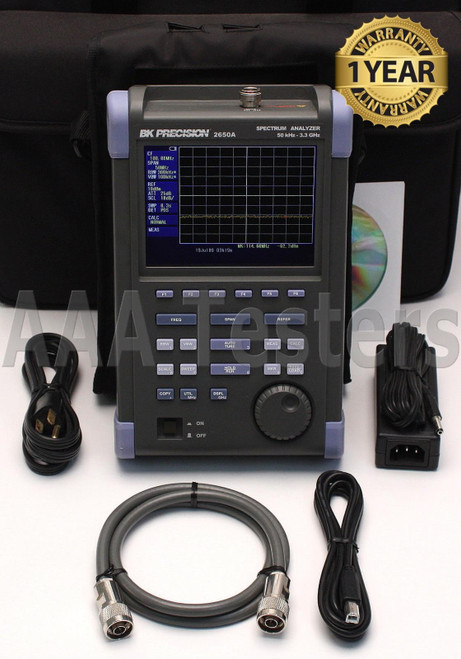 Used BK Precision 2650A Handheld 3.3GHz Spectrum Analyzer 2650  - Product Image