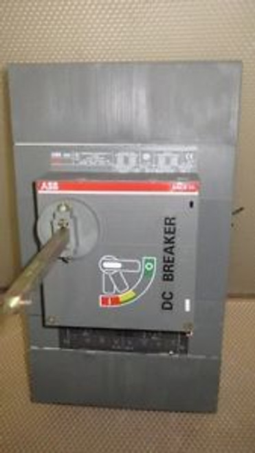 ABB D/C BREAKER SACE S6 600 AMP, 600 VAC 500 VDC W/ 600 AMP TRIP, 2 POLE