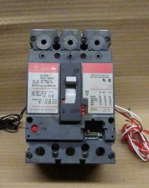 General Electric circuit breaker SELA36AI0100 w/ shunt trip and aux switch