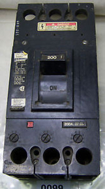 (0099) ITE Circuit Breaker FJ63B200 200A 3P 600VAC