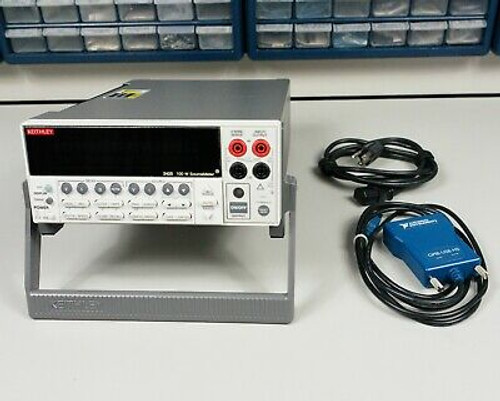 Keithley 2425 100W Source Meter With National Instruments Gpib-Usb-Hs