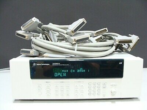 Agilent / Keysight 34980A Switch / Measure Mainframe 8 X 34922A 70Ch Multiplexer