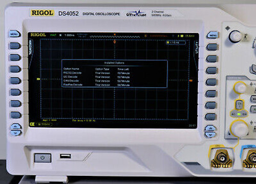 Rigol Ds4052 High Quality 2 Channel Dso With 500 Mhz Bandwidth, 4 Gsa/S