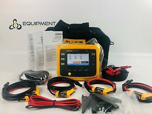 Nice Fluke 1736 Three Phase Power Energy Logger + Probes