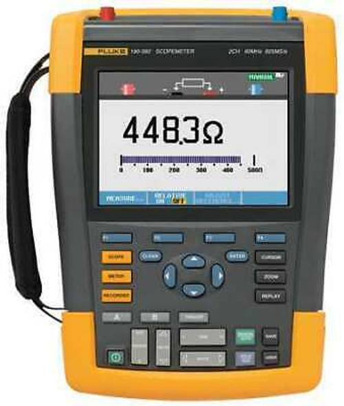 Fluke Fluke-190-062S Handheld Oscilloscope With Kit, 60 Mhz, 2 Channels, 153Mm