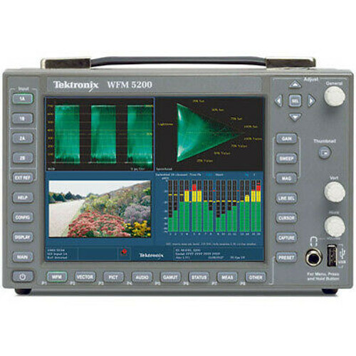Tektronix Wfm5200 Waveform Monitor + Rack Mount Kit