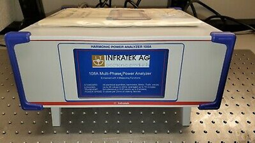 Infratek 108A Harmonic Power Analyzer: Single To Six Phase: Model 108A