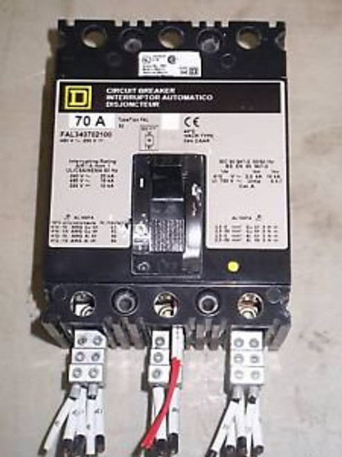 Square D FAL340702100 480 V Alarm Switch 70 amp Breaker