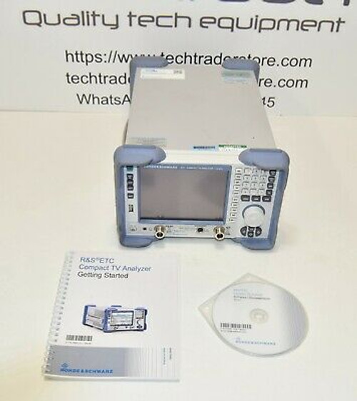 Rohde & Schwarz Etc Compact Tv Analyzer With Options (Last Calibration 07/2020)