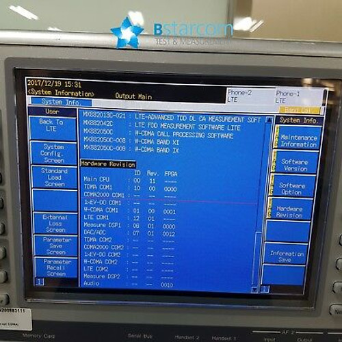 Anritsu Mt8820C Radio Communication Analyzer-Lte+@ 1Channel