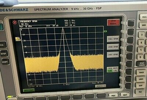 Rohde & Schwarz Fsp30 20 Hz - 30 Ghz Spectrum Analyzer Options B3 B4 B16