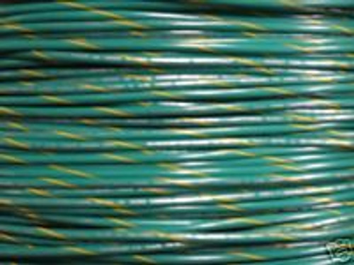 Mtw 14 Awg Gauge Green W/ Yellow Stripe Ground Wire 2500 Machine Tool Wire