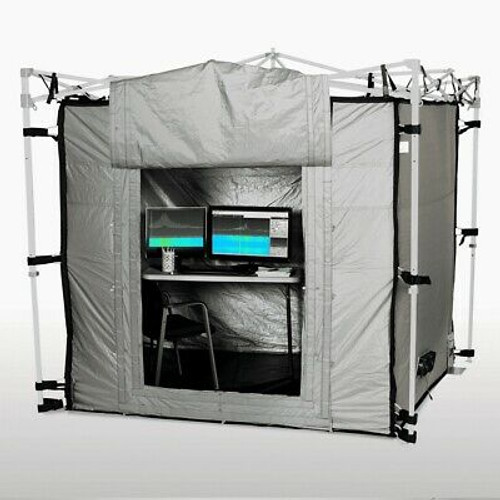 Select Fabricators Rf/Emi Shielded Portable Tent Enclosure +Ez Up Frame 9™ X 9™