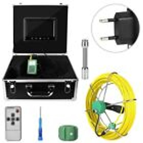 9Lcd 1000 Tvl Pipe Inspection Video Camera 30M Drain Pipe Sewer Inspection Ip68