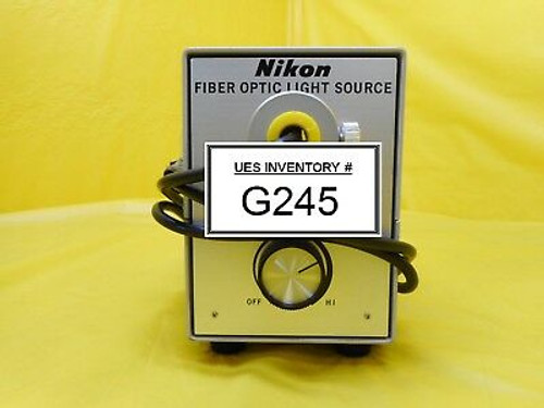 Nikon Fiber Optics Light Source Used Working