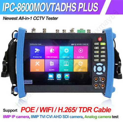 4K 7In Wifi Dmt Vfl Tdr Poe Cctv Security Camera Tester Ipc-8600Movtadhs Plus