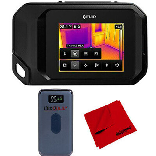 Flir C3 Compact Thermal Imaging Inspection Camera W/ Wi-Fi & Deco Gear Power Ban