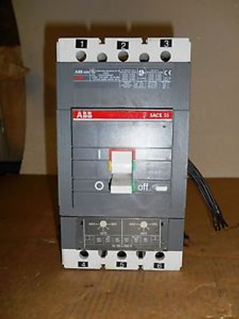 ABB CIRCUIT BREAKER, SACE S5, 3 POLE, 600 VAC, 300 AMP, - USED