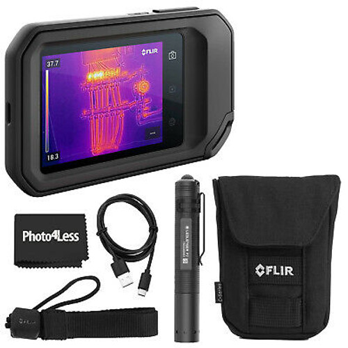 Flir C5 Compact Thermal Camera + Ledlenser Keychain Flashlight + Cloth