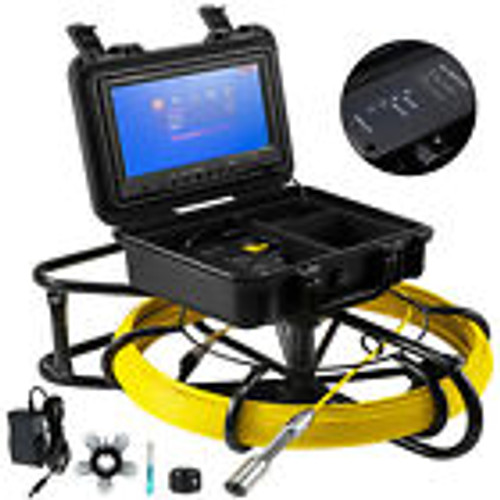 100'/150'/200'/300' Pipe Inspection Camera Drain Sewer Camera 9 Lcd Monitor