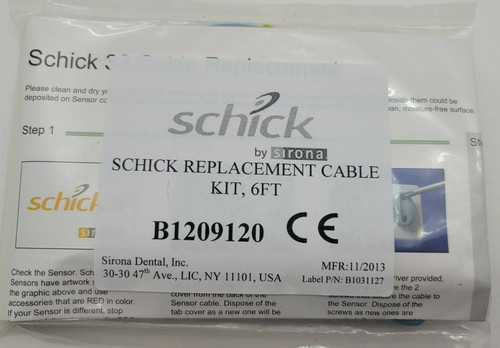 Schick Elite Replacement Cable Kit Only 6Ft Sirona Dental Dentist Sensor Not Inc