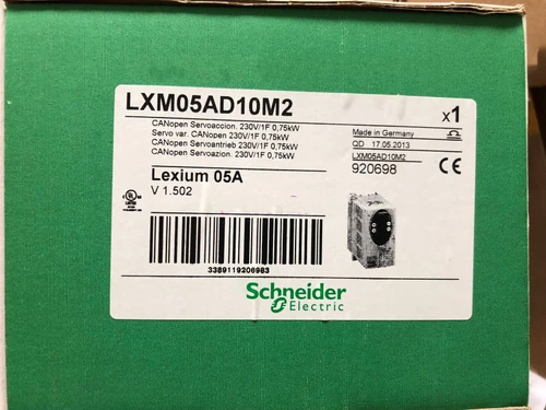 New Schneider Electric Lxm05Ad10M2 Servo Drive 0.75 Kw 240 V