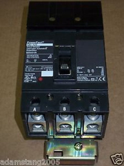Square D QD 125 3 pole 125 amp 240v QDA32125 PowerPact Circuit Breaker QDA