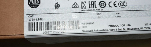 2021  Allen Bradley 1756-L84E Factory Sealed Surplus