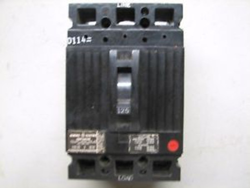 General Electric TED134125 125 Amp 480 Volt 3 Pole Circuit Breaker