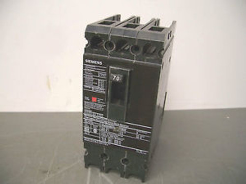 SIEMENS CIRCUIT BREAKER CATHHED63B070 70A/600V/3POLE