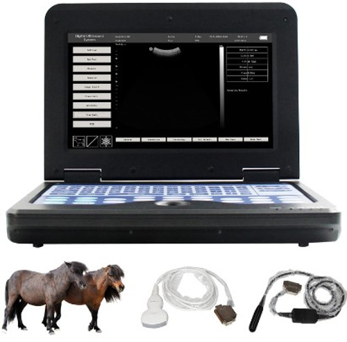 VET Veterinary Ultrasound Scanner Laptop Machine+animal Rectal+convex 2 Probes CMS600P2VET