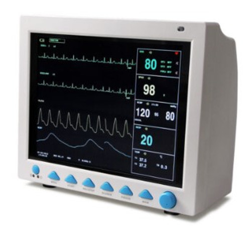 Vital Signs Veterinary Patient Monitor 6 Parameter Vet ICU Machine+Stand,CMS8000VET