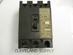 CUTLER HAMMER CC 3225 CIRCUIT BREAKER 225A 240V 3 POLE USED CONDITION