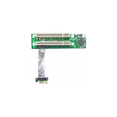 Arc1-Eb262-C75 Single Pcie X 1 To Dual Pci-32 Flexible Riser Card W/ 75Cm Ribbon