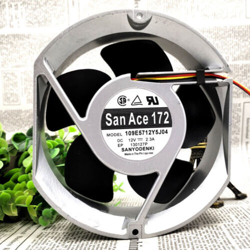 1Pc Sanyo 109E5712Y5J04 12V 2.3A 17251 17.2Cm Cooling Fan