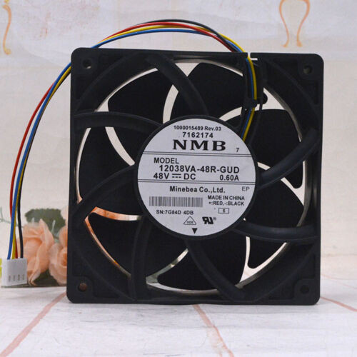 1Pc Nmb-Mat7 12038Va-48R-Gud 12038 12Cm 48V 0.60A  4-Wire Server Cooling Fan