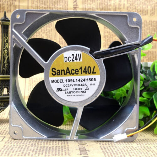1Pc Sanyo 109L1424H505 14050 14Cm 24V 0.6A Cooling Fan