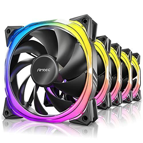 Rgb Fans, Pc Fans, 5V-3Pin Addressable Rgb Fans, 120Mm Fan With Controller,