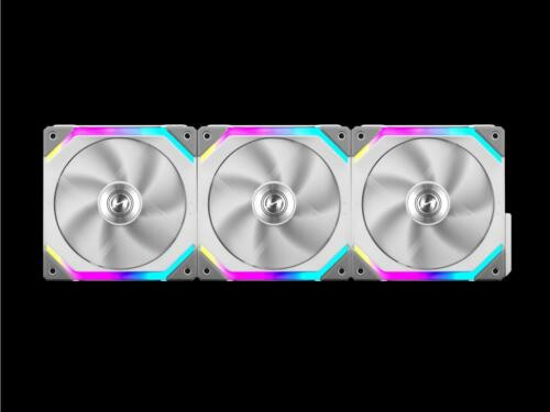 Lian Li Uni Fan Sl120 Rgb White 3X 120Mm Fan Pack With Controller (Uf-Sl120-3W)