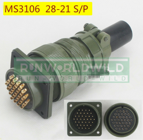1Pc New For 37 Core Connector Straight Aviation Plug Ms3106A-28-21 S/P