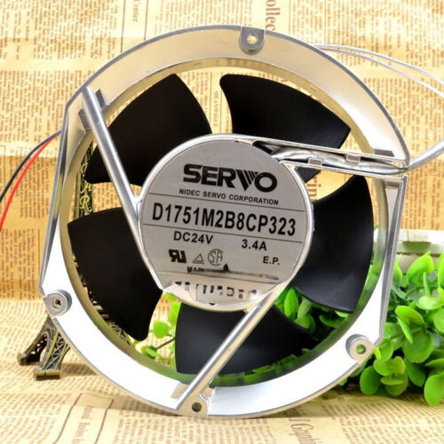 1Pc Servo D1751M2B8Cp323 Dc 24V 3.4A 2-Wire Cooling Fan